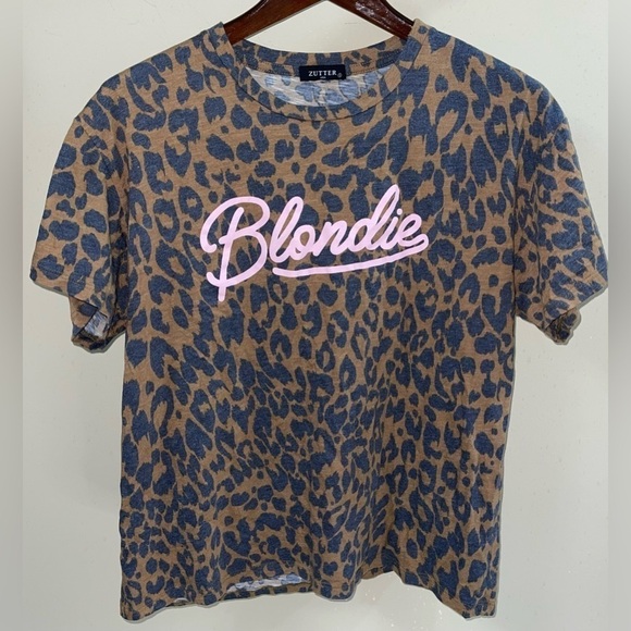 ZUTTER Blondie Leopard Tee Size Small - Picture 1 of 7